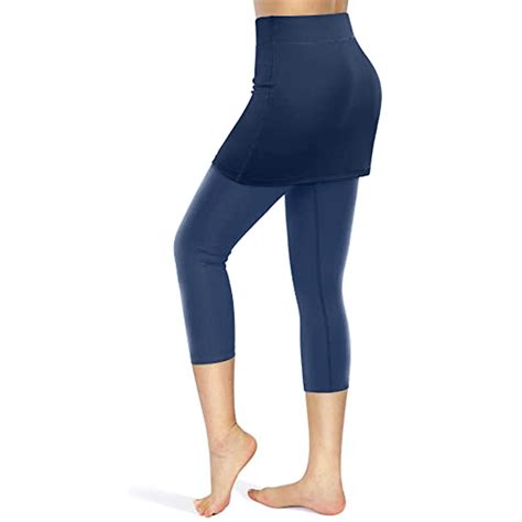 2 in 1 leggings mit rock damen